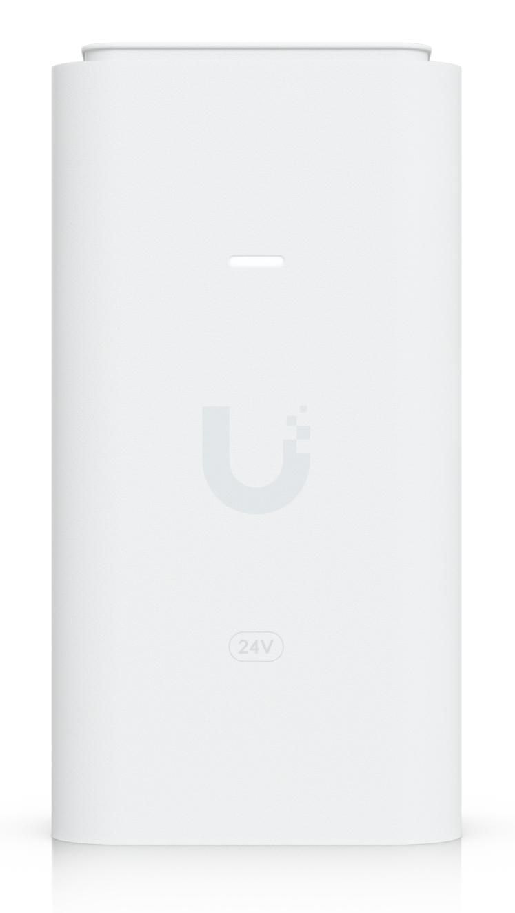Ubiquiti A 12W PoE adapter with 2.5 GbE connectivity.