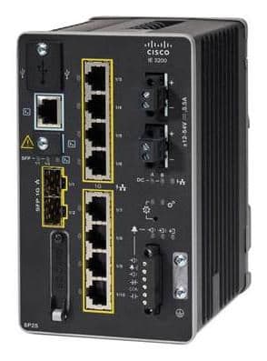 Cisco Catalyst IE3200 Rugged Series - Network Essentials - interruptor - Administrado - 8 x 10/100/1000 (PoE+) + 2 x Gigabit SFP - montável em trilho DIN - PoE+ (240 W)