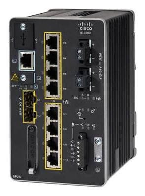 Cisco Catalyst IE3200 Rugged Series - Network Essentials - interruptor - Administrado - 8 x 10/100/1000 (PoE+) + 2 x Gigabit SFP - montável em trilho DIN - PoE+ (240 W)