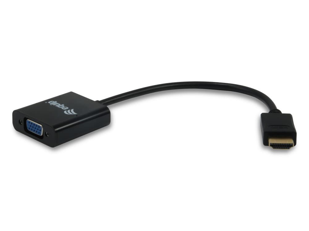 EQUIP ADAPTADOR HDMI PARA VGA C/ AUDIO JACK 3.5 OUT M/F
