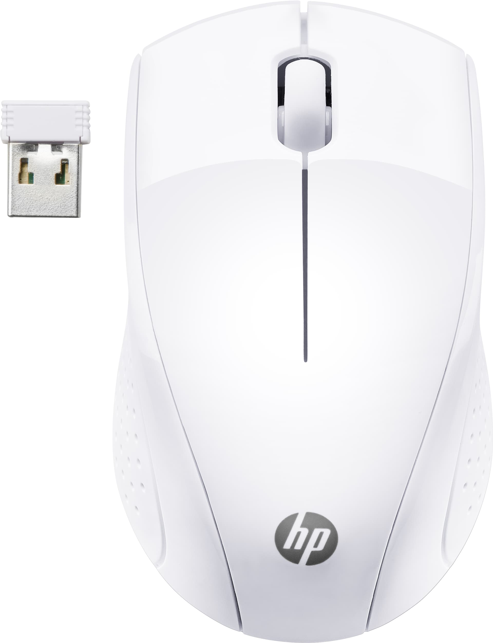 HP 220 - Rato - 3 botões - sem fios - 2.4 GHz - receptor sem fio USB - branco neve - CTO - para HP 27, ENVY Laptop 13, 17, Laptop 14, 15, Pavilion Laptop 14, 15, Pavilion x360 Laptop
