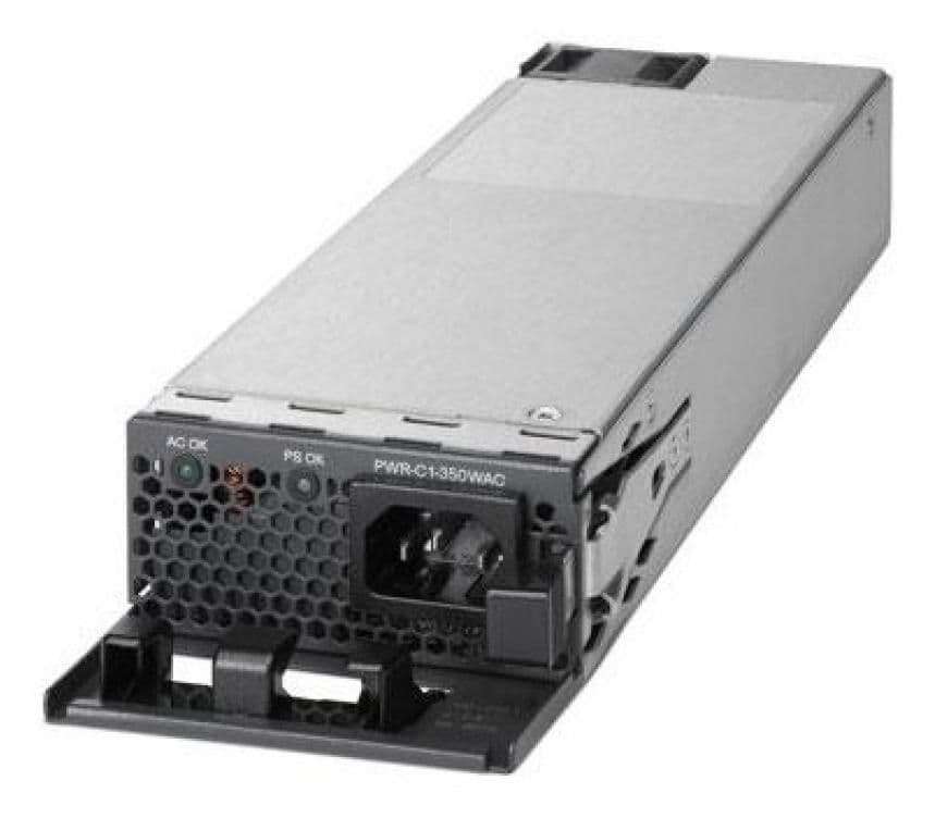 Cisco Config 5 - Suprimento de potência - hot-plug (módulo plug-in) - AC 100-240 V - 125 watt - remanufacturado - para Catalyst 9200 (125 watt), 9200L (125 watt)