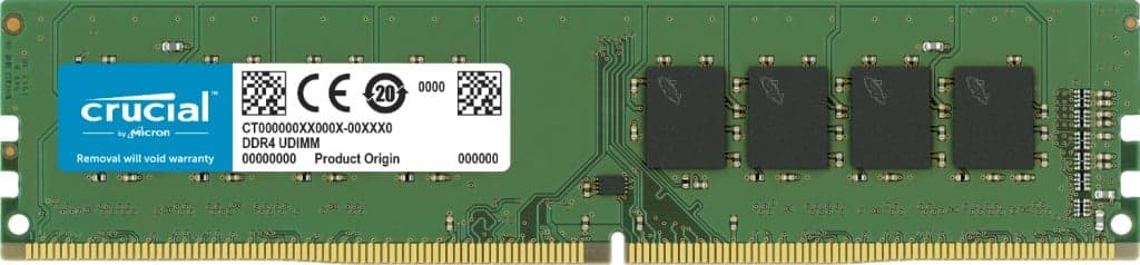 Crucial - DDR4 - módulo - 16 GB - DIMM 288-pin - 3200 MT/s / PC4-25600 - CL22 - 1.2 V - unbuffered - sem ECC