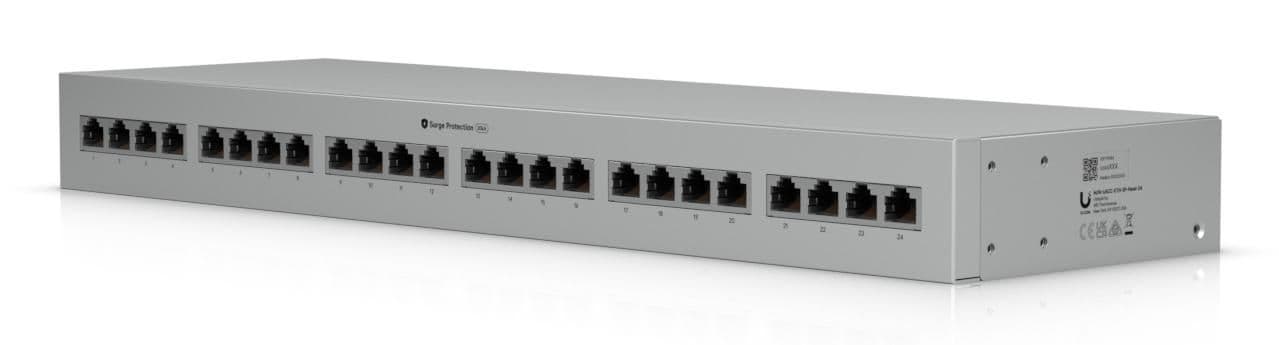 Ubiquiti Rack-mount indoor panel supports up to 10 GbE, PoE++