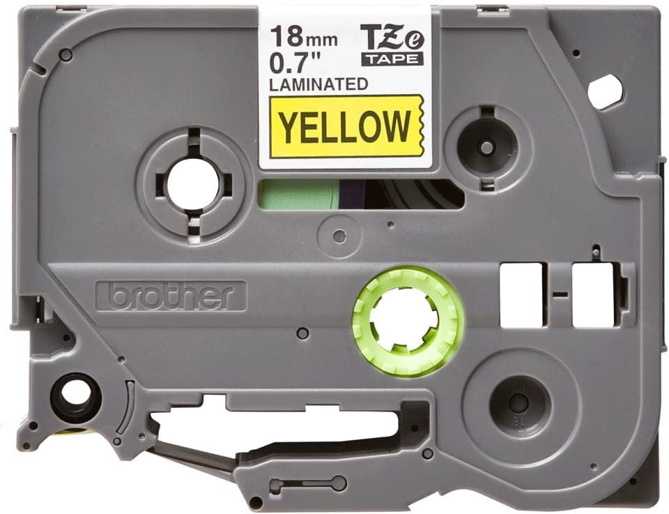 Brother TZe-641 - Autocolante padrão - preto em amarelo - Rolo (1,8 cm x 8 m) 1 cassete(s) fita laminada - para P-Touch PT-D460, D610, P-Touch Cube PT-P910, P-Touch Cube Pro PT-P910