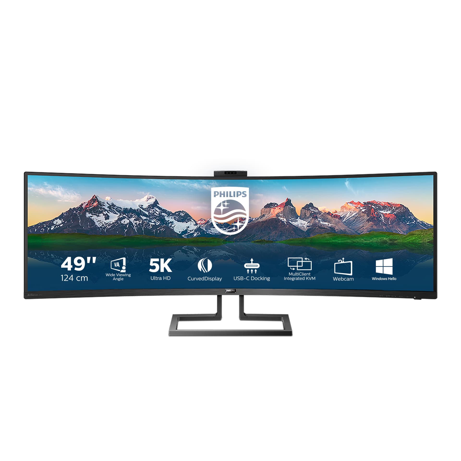 Philips P Line Ecrã LCD curvo SuperWide 32:9 499P9H/00, 124 cm (48.8"), 5120 x 1440 pixels