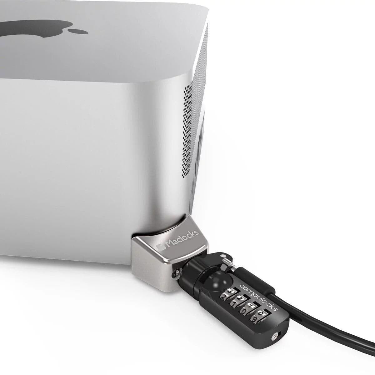 Compulocks Mac Studio Ledge Lock Adapter with Combination Cable Lock - Sistema de fechadura do cabo de segurança - para Apple Mac Studio