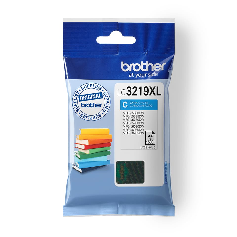 Brother LC3219XLC - XL - azul cyan - original - blister - tinteiro - para Brother MFC-J5335DW, MFC-J5730DW, MFC-J5930DW, MFC-J6935DW