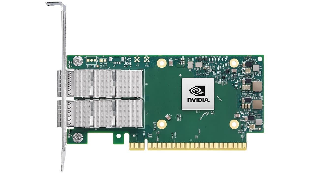 NVIDIA ConnectX-6 Dx - Adaptador de rede - PCIe 4.0 x16 - 100 Gigabit QSFP56 x 2
