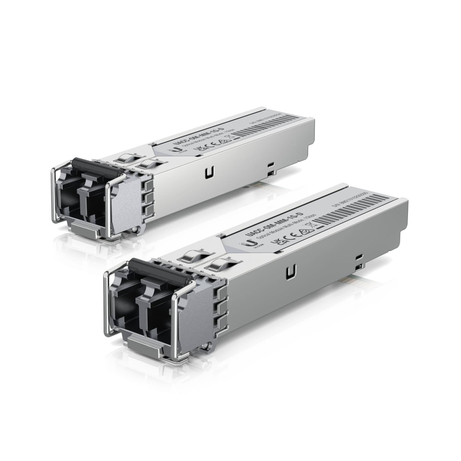 Ubiquiti UACC-OM-MM-1G-D - Módulo de transceptor SFP (mini-GBIC) - 1GbE - multi-modo LC - até 550 m - 850 nm (pacote de 2)