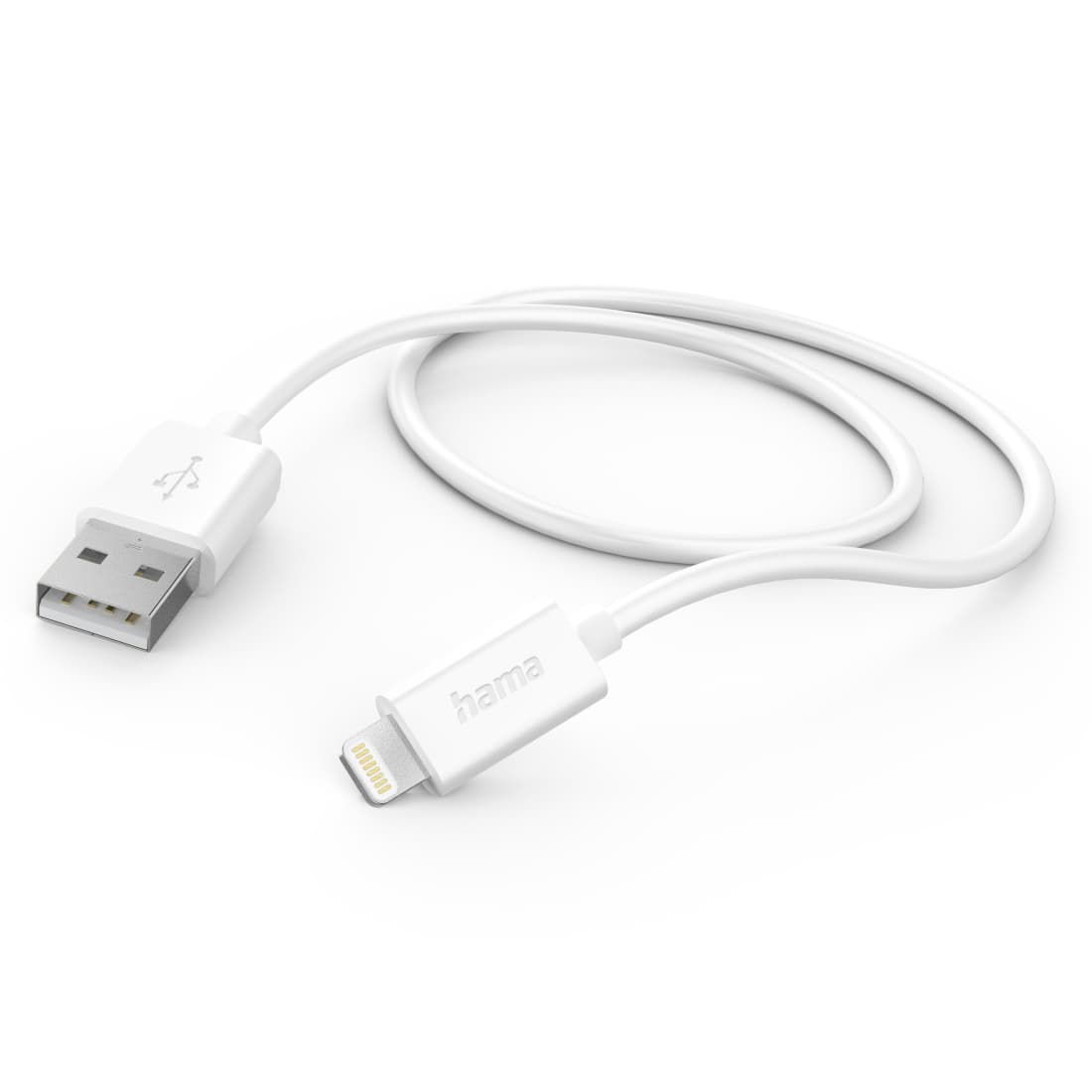 HAMA LIGHTNING DATA CABLE, 1.0 M, WHITE - 00201579
