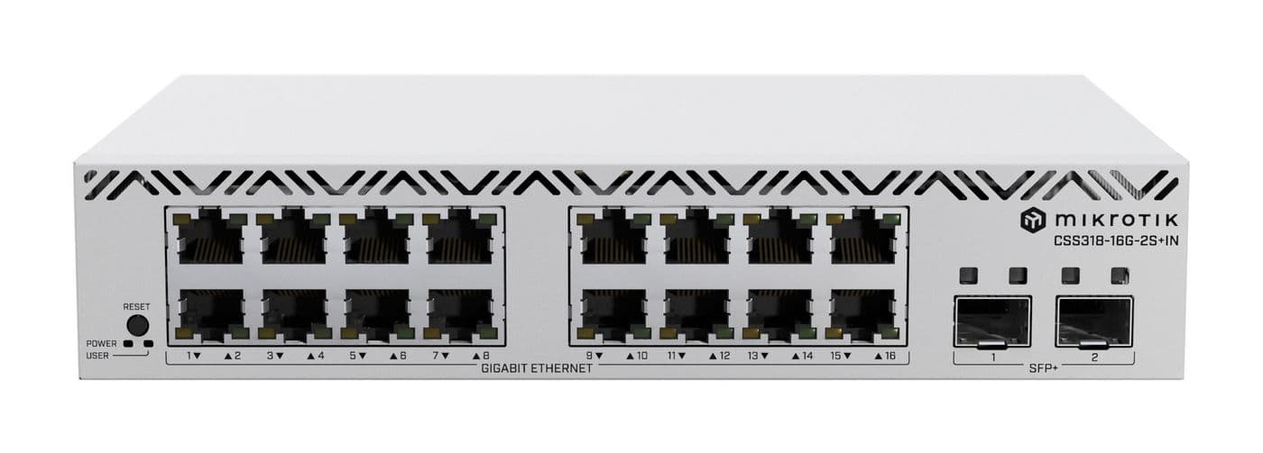 MikroTik Cloud Smart Switch CSS318-16G-2S+IN 16x 2x SFP+