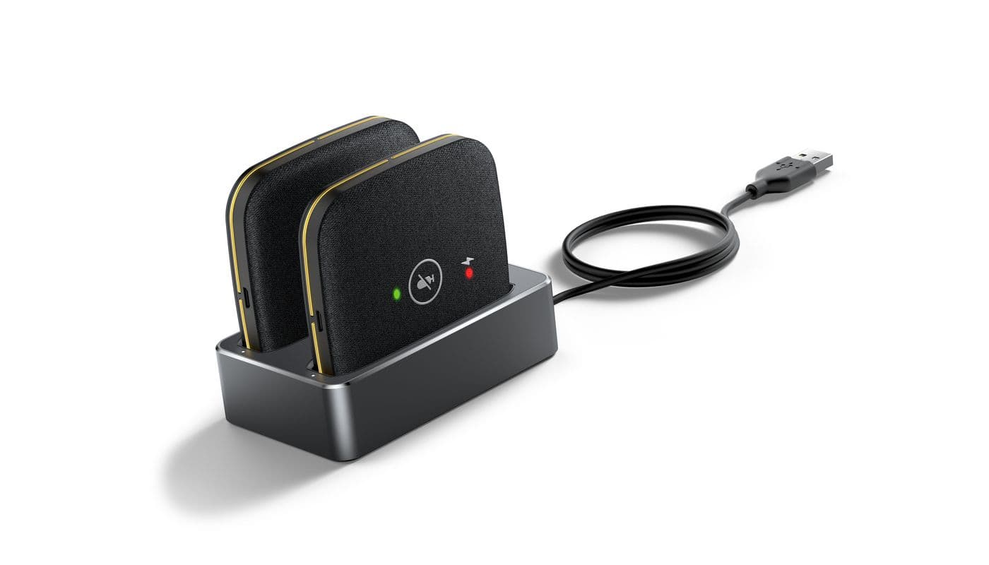 Yealink CPW65 Package, 2 x CPW65 - wireless mic. Charger Cradle