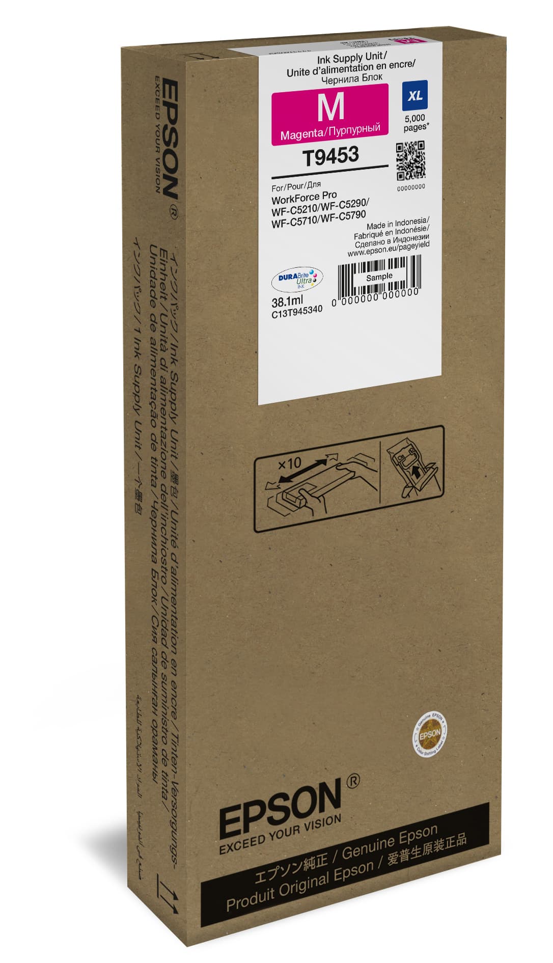 EPSON TINTEIRO MAGENTA XL PRO WF-C5210DW/5290DW/5710DWF/5790DWF