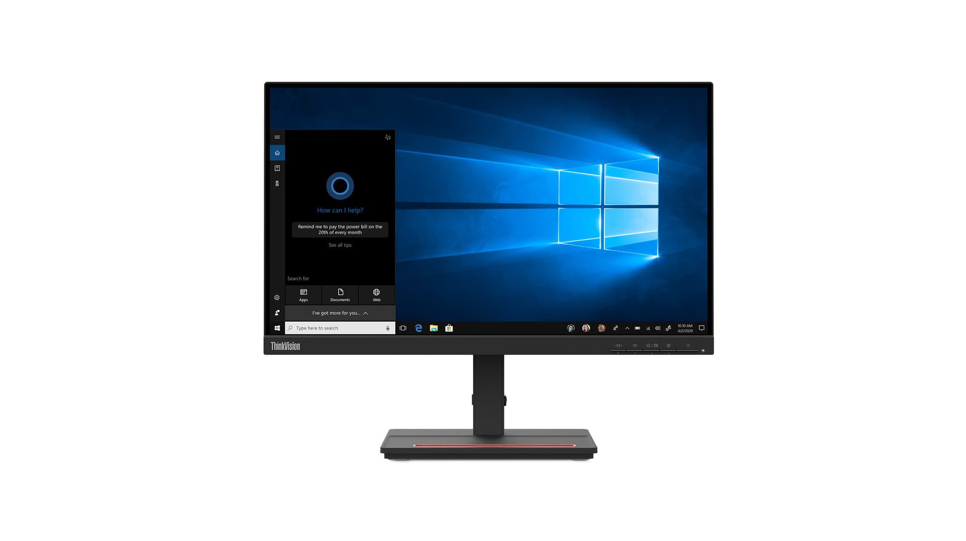 Lenovo ThinkVision S22e-20 Monitor, 54,6 cm (21.5"), 1920 x 1080 pixels