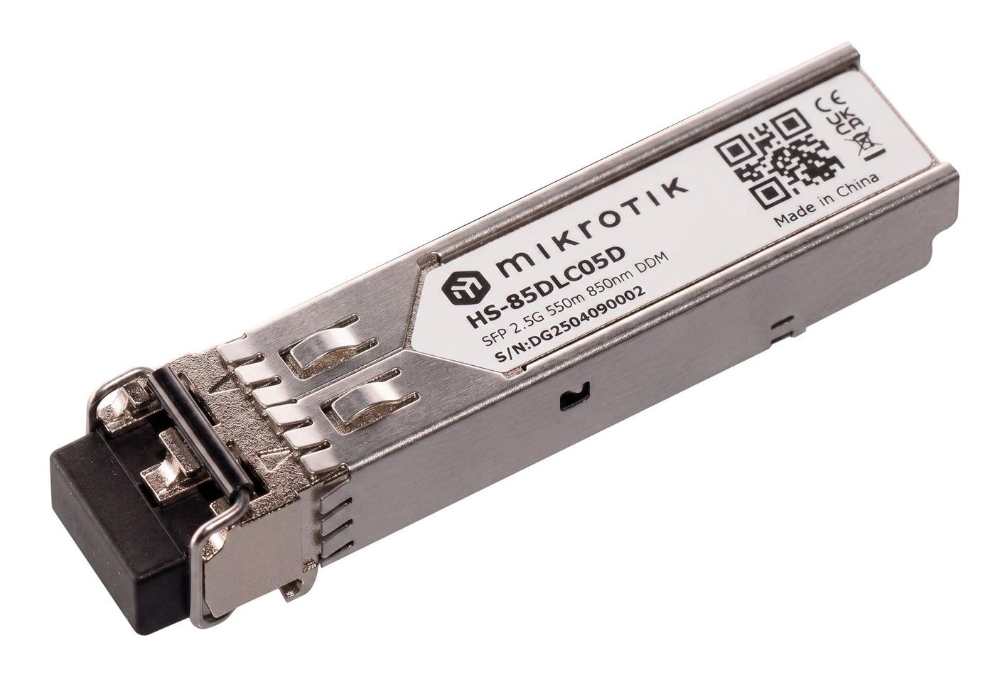 MikroTik HS-85DLC05D, Fiber optic, 2500 Mbit/s, SFP, LC, 9/125