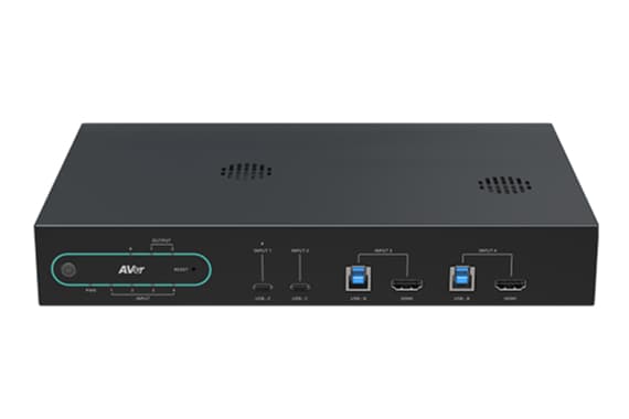 AVER SWITCH 4K BYOM 4X2 USB AND HDMI WITH IA FUNCTIONS AND USB-C POWER DELIVER F