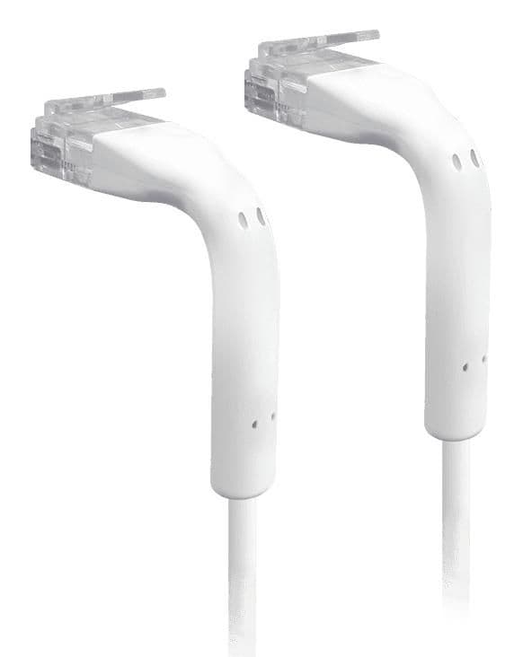 UNIFI PATCH CABLE WITH BENDABLE BOOTED RJ45 0.1M WHITE X50