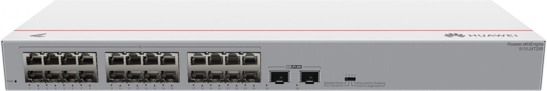 HUAWEI SWITCH CLOUDENGINE S110-24T2SR GIGABIT ETHERNET (10/100/1000) 1U #PROMO#
