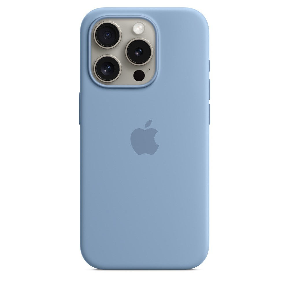 iPhone 15 Pro Silicone Azul-inverno