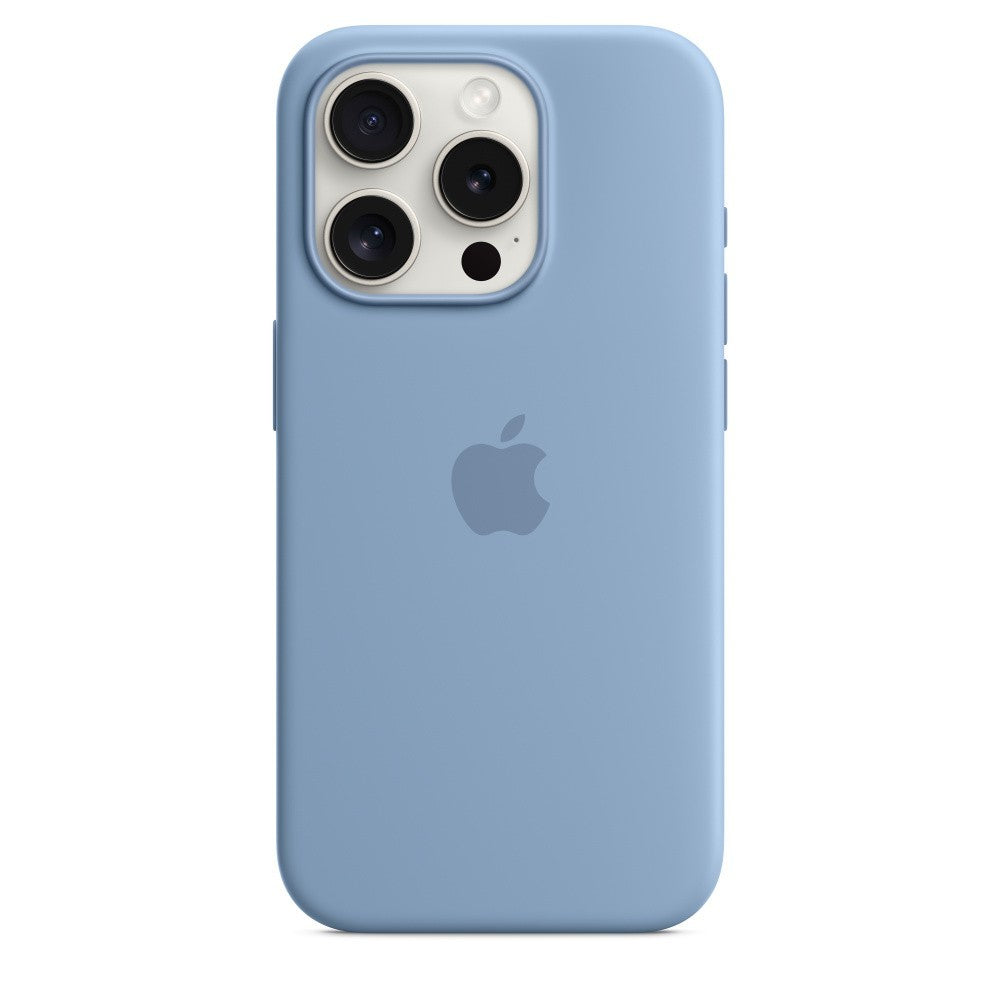 iPhone 15 Pro Silicone Azul-inverno