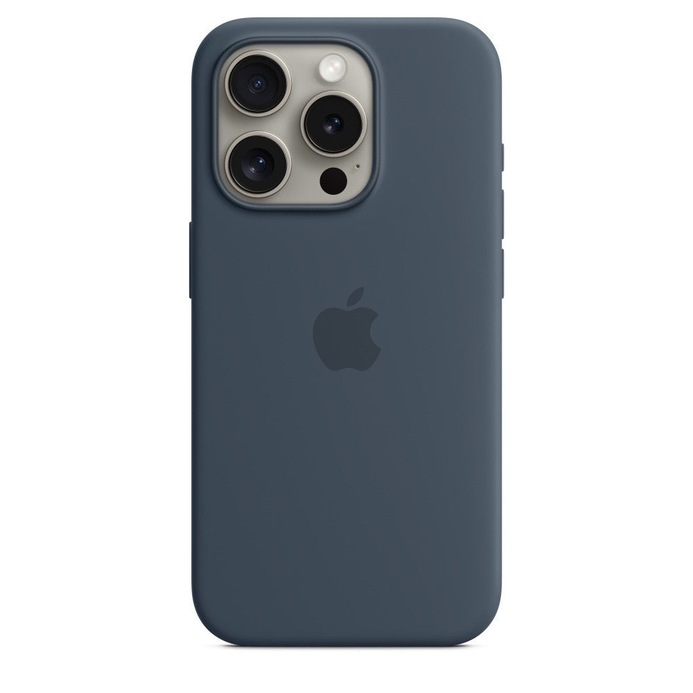 iPhone 15 Pro Silicone Azul Trovoada