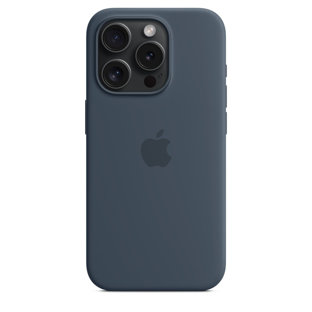 iPhone 15 Pro Silicone Azul Trovoada