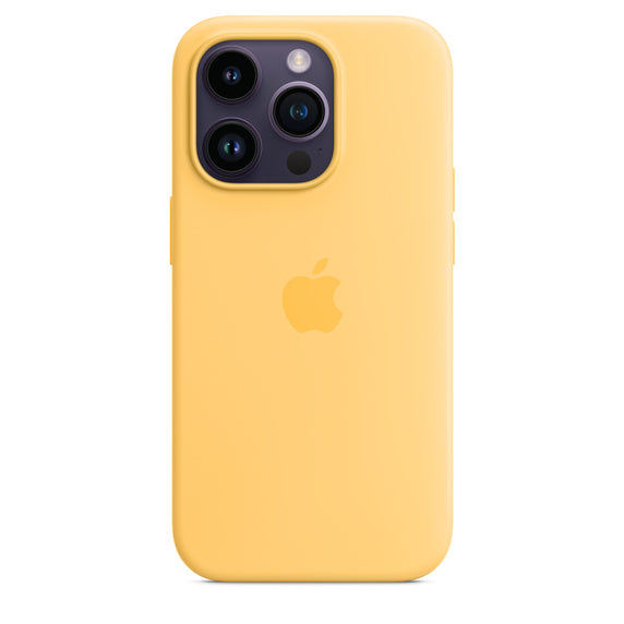 iPhone 14 Pro Silicone MagSafe - Amarelo solar