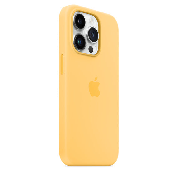 iPhone 14 Pro Silicone MagSafe - Amarelo solar