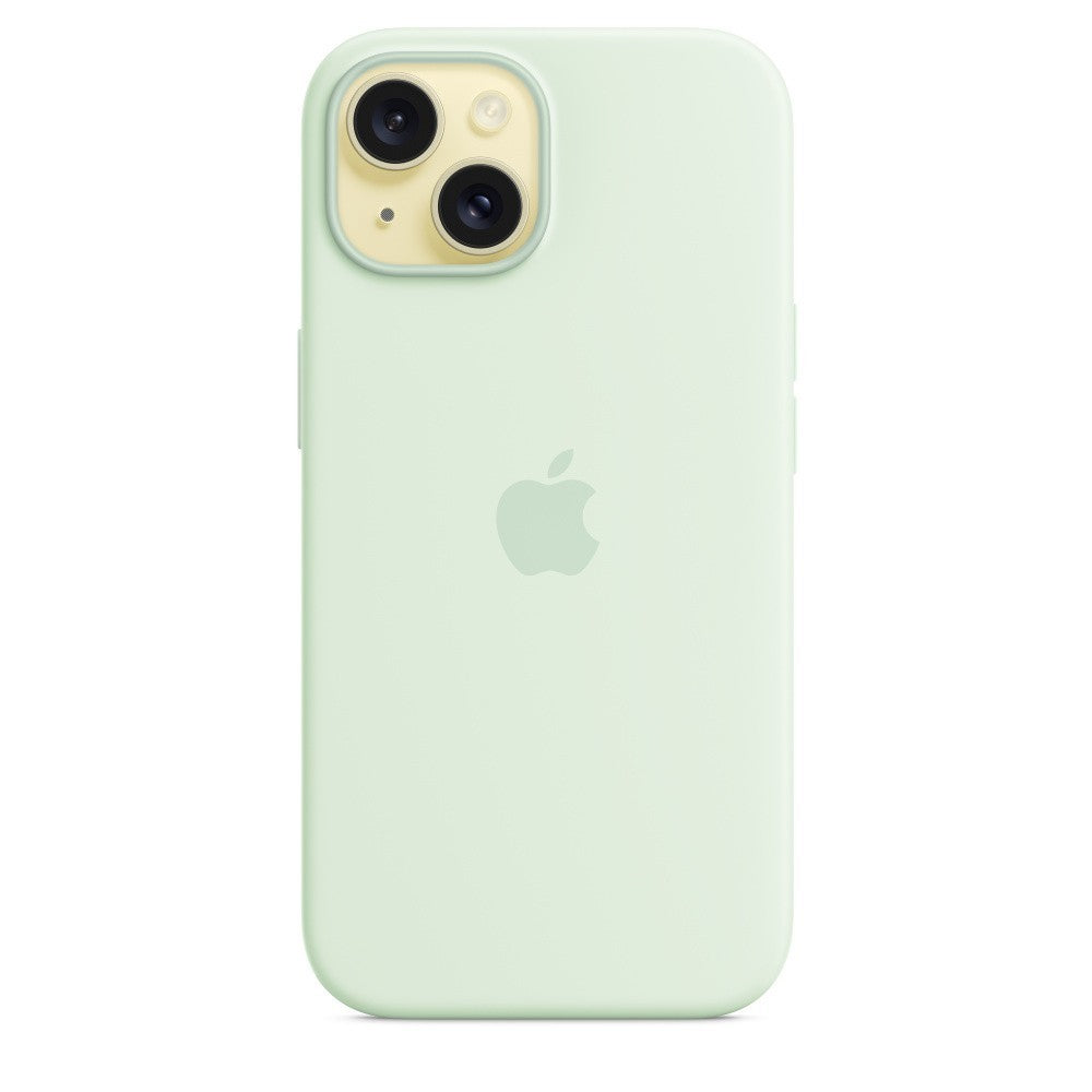 iPhone 15 Silicone Verde-menta suave