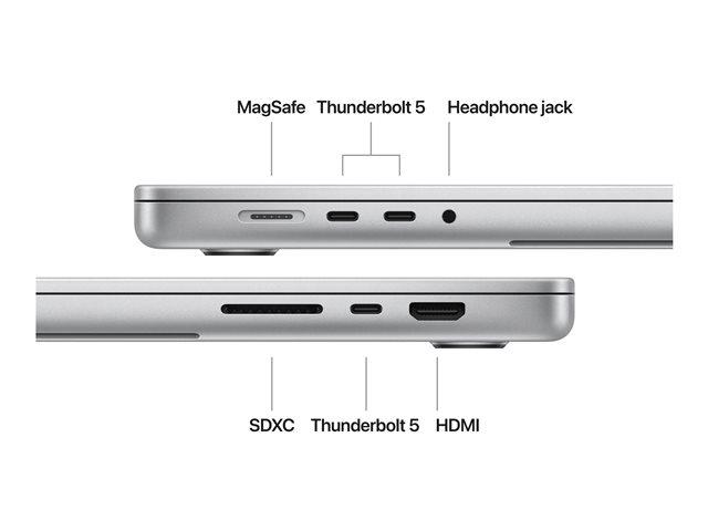 Apple Macbook Pro M4 Pro 14C CPU/20C Gpu 48GB 512GB SSD 16" Silver APPMX2U3PO/A Apple Macbook Pro M4 Pro 14C CPU/20C Gpu 48GB 512GB SSD 16" Silver APPMX2U3PO/A - Image 4