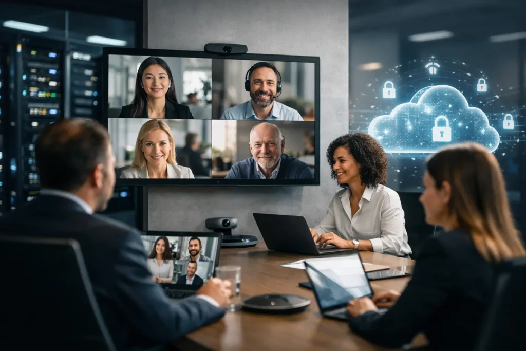 Como melhorar videoconferência híbrida